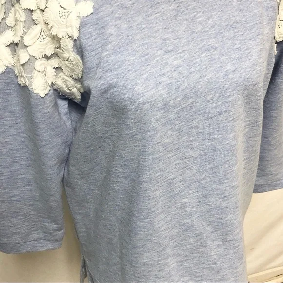 Alexia Admor Lace Detail Sweatshirt Sz S - Picture 4 of 9